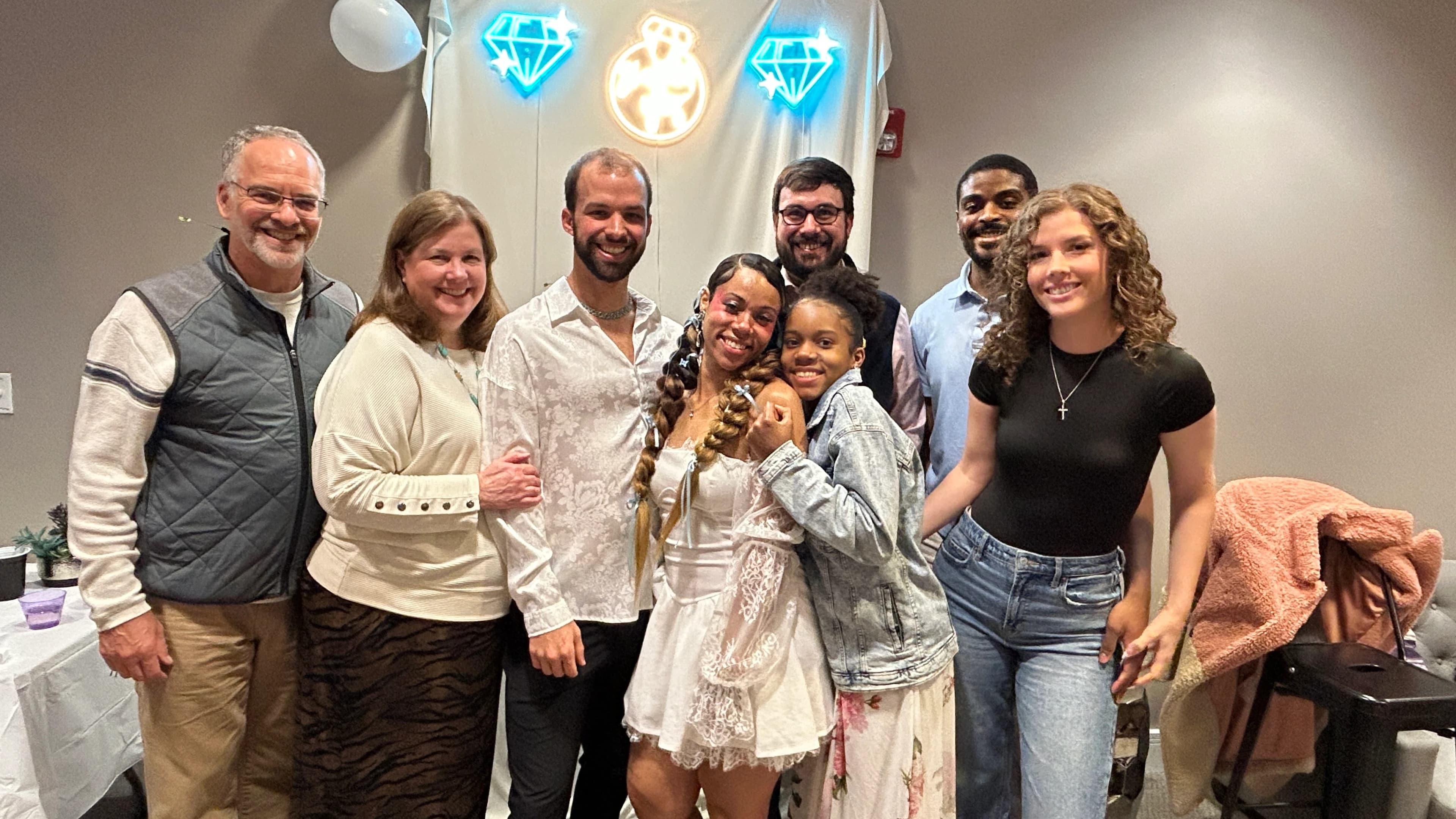 Eva and Sean with the Blonien family